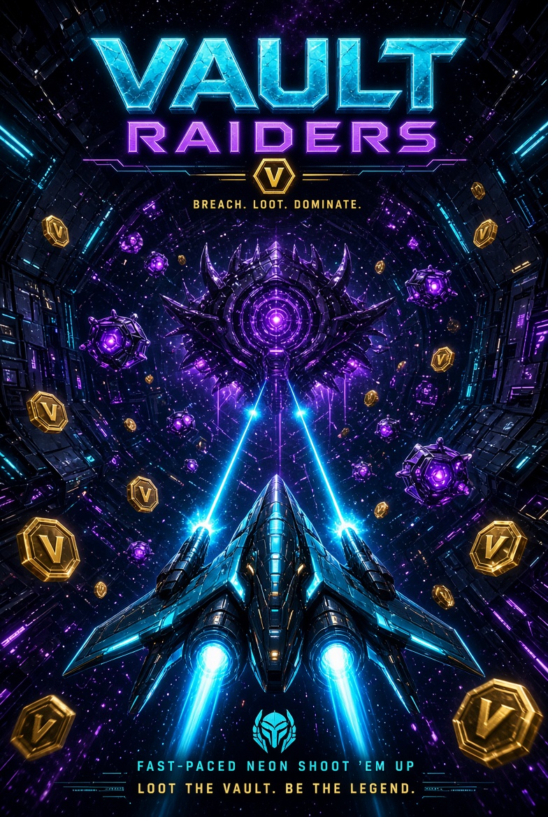 Vault Raiders — fast-paced neon shoot 'em up
